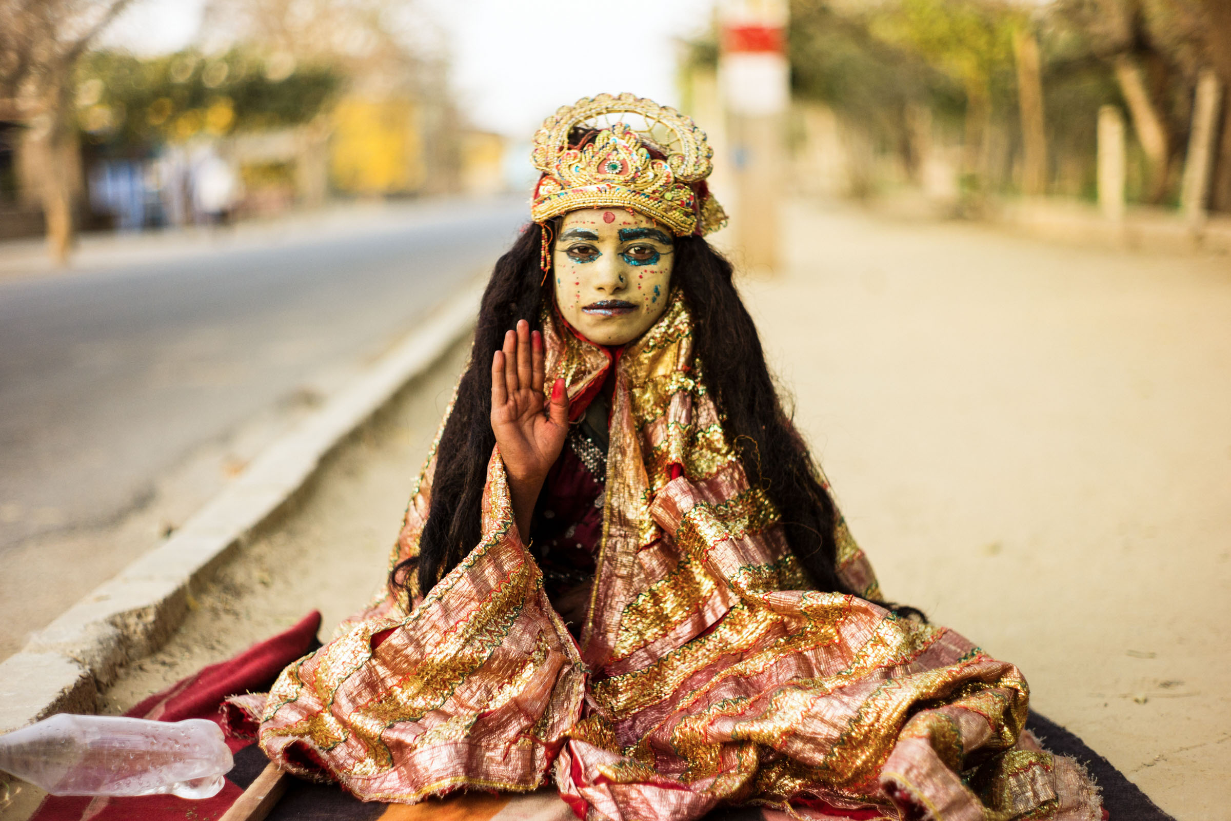 Govardhan Blessing, Govardhan, India, 2012. 