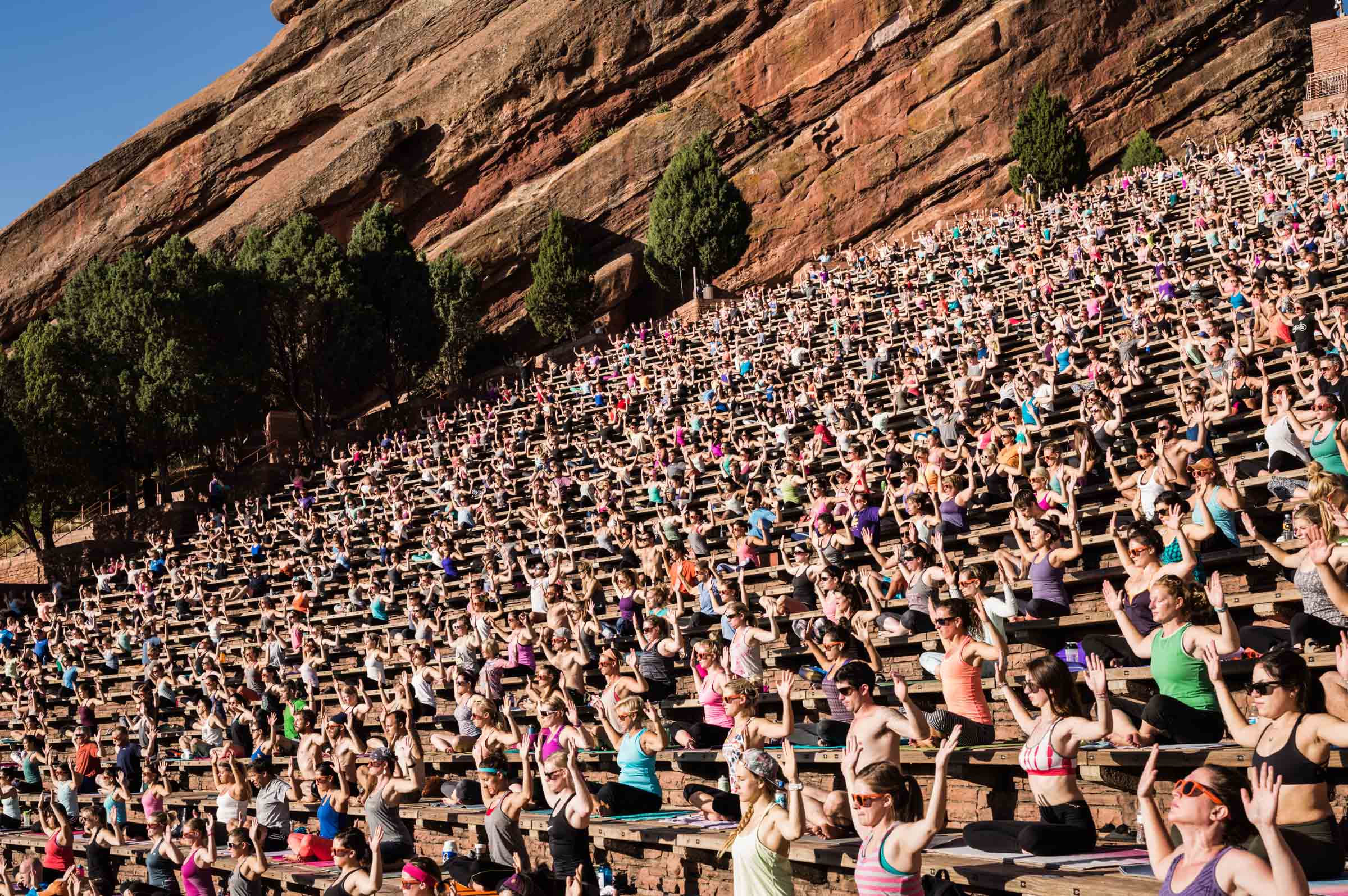 Yoga on the Rocks, Colorado, United States, 2015. 